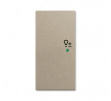 SRD-2-L-93 Клавиша двойная левая free@home, светорегулятор, Basic 55, цвет шампань  6220-0-0661   2CKA006220A0661  ABB