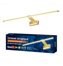 Светильник светодиодный для подсветки картин и зеркал ULT-F32-9W/WW IP20 GOLD 220V, 3000К, корпус алюминий, цвет золотистый  UL-00003349  Uniel