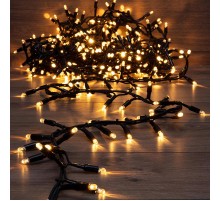 Гирлянда Кластер 10 м, 400 LED, черный каучук, IP67, соединяемая, цвет свечения теплый белый  315-266  NEON-NIGHT