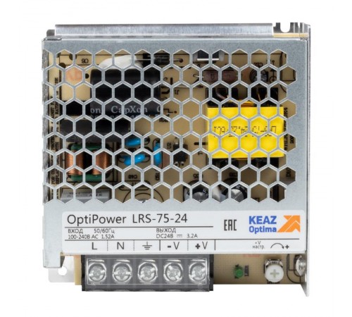 Блок питания панельный OptiPower LRS 75-24 3.5A  328877  КЭАЗ