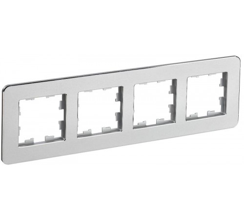 BRITE Рамка 4-ая РУ-4-1-Бр металл алюминий RE  BR-M42-M-01-K47  IEK