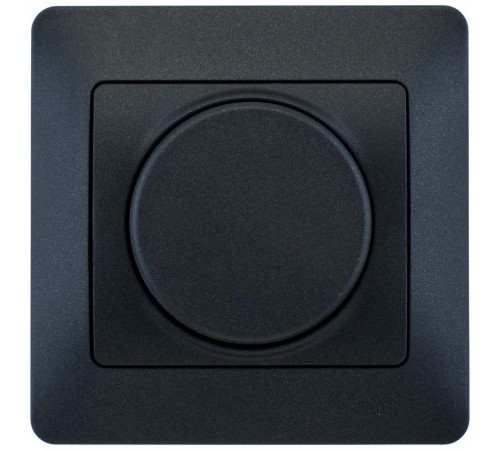 Glossa Антрацит Светорегулятор (диммер) поворотный, 300Вт (в сборе)  GSL000734  SE