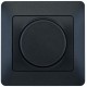 Glossa Антрацит Светорегулятор (диммер) поворотный, 300Вт (в сборе)  GSL000734  SE