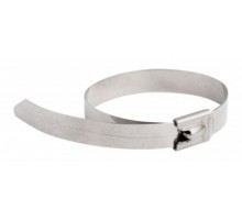 Хомут AISI 304 из нержавеющей стали, 4.6x200 (10 шт.) FlexLock PROxima  plc-fl-tss-304-4.6x200-r  EKF