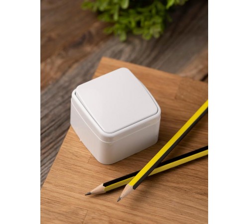 Минск Выключатель 1-клавишный ОП 10А белый  EKF Basic  EGV10-021-10  EKF