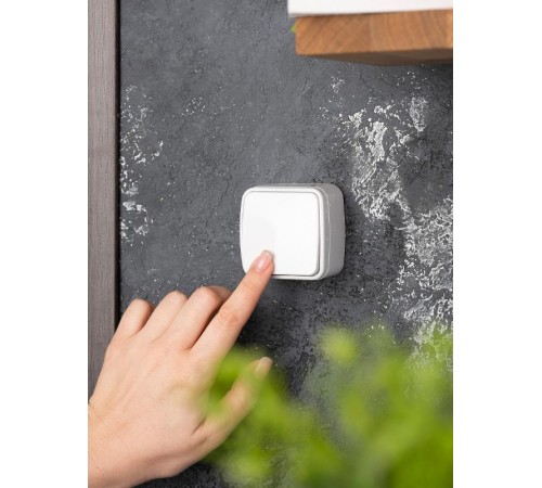 Минск Выключатель 1-клавишный ОП 10А белый  EKF Basic  EGV10-021-10  EKF