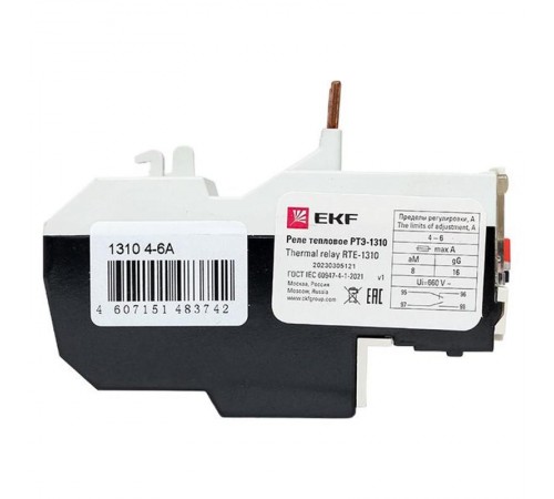 Реле тепловое РТЭ-1310 4-6А EKF PROxima  rel-1310-4-6  EKF