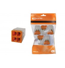 Строительно-монтажная клемма КБМ-2273-244 (2,5мм2) с пастой (5 шт/упак)  SQ0517-0125  TDM