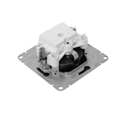 Механизм розетки, 16А, с заземлением, со шторками, чёрный Эпика EKF  UP1-SOB-111  EKF