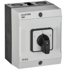 Переключатель кулачковый в боксе стандартная рукоятка 10А схема 75  MI-CS20-010-075  IEK