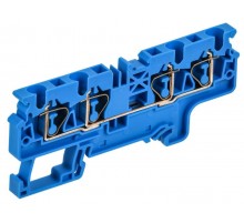 ARMAFIX Клемма пруж. CX4-4 BU 4мм2 4-конт. синяя  AF-CT40-00-4-K07-004  IEK