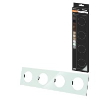 Рамка четверная фисташковая, стекло, "Байкал"   SQ1819-0105  TDM