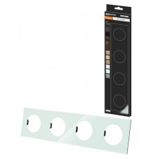 Рамка четверная фисташковая, стекло, "Байкал"   SQ1819-0105  TDM