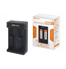 Устройство зарядное для литиевых аккумуляторов ION2 (0.5/1A, 2 слота, 10440/18650/26650), USB,  SQ1702-0113  TDM