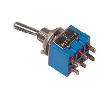 Тумблер 250V 3А (6c) ON-ON двухполюсный Micro  36-4020  REXANT