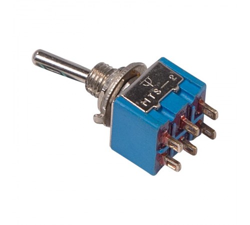 Тумблер 250V 3А (6c) ON-ON двухполюсный Micro  36-4020  REXANT