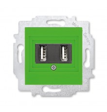 ABB Levit Зелёный USB зарядка 2-ая  5014H-A00040 67W  2CHH290040A6067  ABB