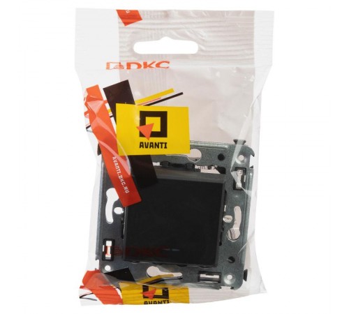 Переключатель одноклавишный в стену, "Avanti", "Черный матовый"  4412113  DKC