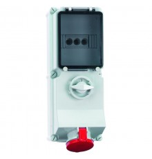 Розетка настенная + предох . 16А 5р 400v 6hIP44 1776 I 1776-Bals I Bals