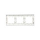 BRITE Рамка 3-ая РУ-3-2-Бр стекло белый матовый  BR-M32-G-31-K01  IEK