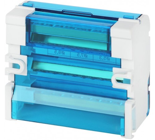 Аксессуары для клемм NO-224-16 ЭРА Шины на DIN-рейку в корпусе (кросс-модуль) ШНК 4х11 3L+PEN  Б0043934  ЭРА