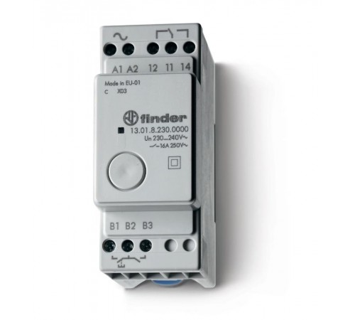 Модульное электронные шаговое/моностабильное реле; 1NO 16A; питание 230В АC; ширина 35мм; степень защиты IP20  130182300000PAS  Finder