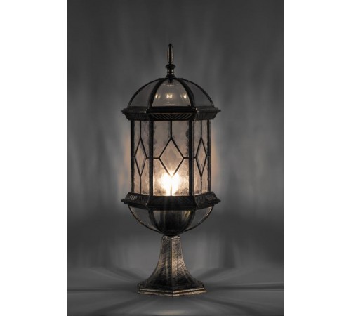 Светильник садово-парковый PL171 60W 230V E27 205*180*500мм черное золото (на постамент 0,51М)  11339  FERON