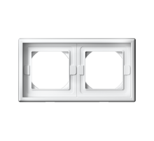 ArtGallery Белый Рамка 2-постовая IP44,  БЕЛЫЙ  GAL440102  SE