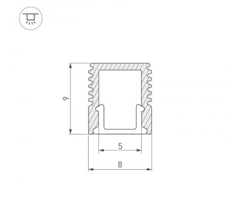 Профиль SL-MINI-8-2000 ANOD  019322  Arlight