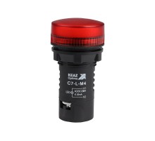 Лампа светодиодная OptiSignal Compact D22 C7-L-M4 красная 230 В AC/DC XB7EV04MP  362160  КЭАЗ