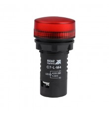 Лампа светодиодная OptiSignal Compact D22 C7-L-M4 красная 230 В AC/DC XB7EV04MP  362160  КЭАЗ