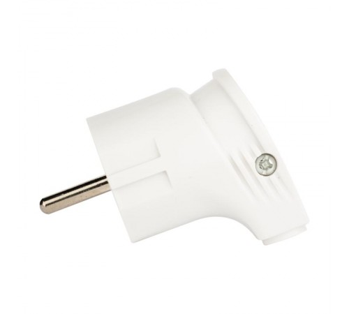 Вилка угловая с/з бел. 16А 250В EKF PROxima  AVY16-10  EKF