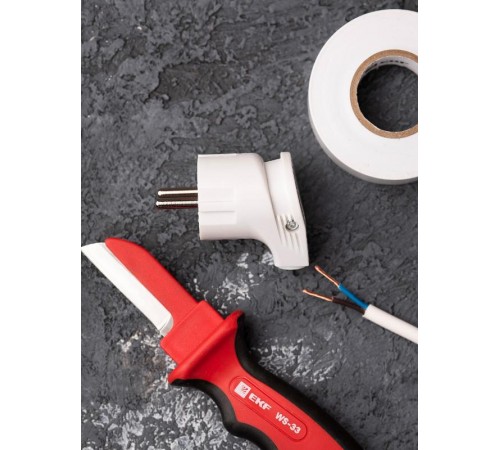 Вилка угловая с/з бел. 16А 250В EKF PROxima  AVY16-10  EKF