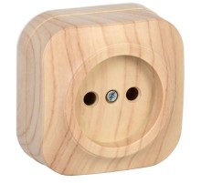 РС20-2-ХС Розет. 1-ая без з/к о/у 10А GLORY сосна  ERH10-K34-10  IEK