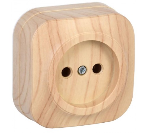 РС20-2-ХС Розет. 1-ая без з/к о/у 10А GLORY сосна  ERH10-K34-10  IEK