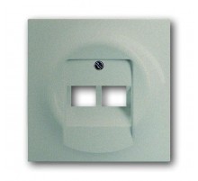 Плата центральная (накладка) для 2-постовой телекоммуникационной розетки , серия impuls, цвет шампань-металлик  1753-0-9038   2CKA001753A9038  ABB