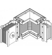 Секц. угл. прав. н/уг. 630А Al 3L+N+PER НК IP55 тран. IEK  LB-0630A4-25-F-LRG  IEK