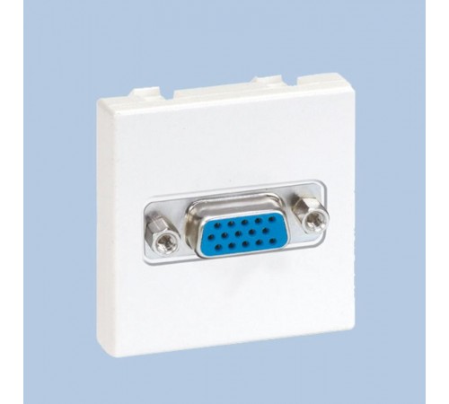 Simon Connect Плата с разъёмом VGA, D-sub, 15 pin, К45, винтовой зажим, "мама", графит  K100B-14  Simon