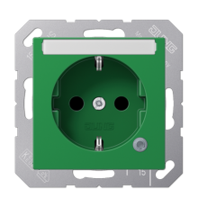 SCHUKO розетка с полем для надписи 6x46 мм A1520BFNAKOGN Jung