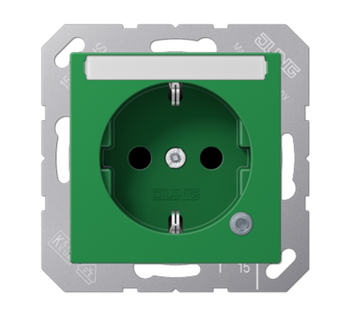 SCHUKO розетка с полем для надписи 6x46 мм A1520BFNAKOGN Jung