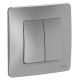 Blanca Алюминий С/У Переключатель 2-клавишный, 10А, 250B  BLNVS106603  SE
