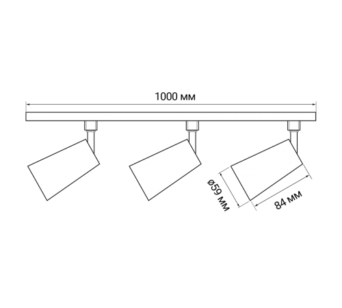 Светильник светодиодный трековый PTR 1508 3*8w 4000K (новая модель) 50° White IP40  .5024908A  Jazzway