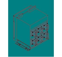 Комплект силовых выводов VR/HR E2.2 Iu=2000 3шт  1SDA074007R1  ABB