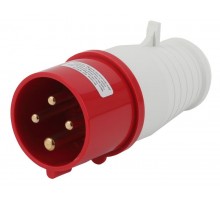 Вилка переносная 014 3Р+РЕ 16А 380В IP44  Б0032850  ЭРА