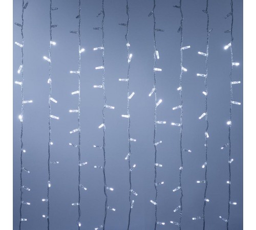 Светодиодная гирлянда ARD-CURTAIN-CLASSIC-2000x9000-CLEAR-2200LED-WATERFALL White (230V, 180W)  024876  Arlight