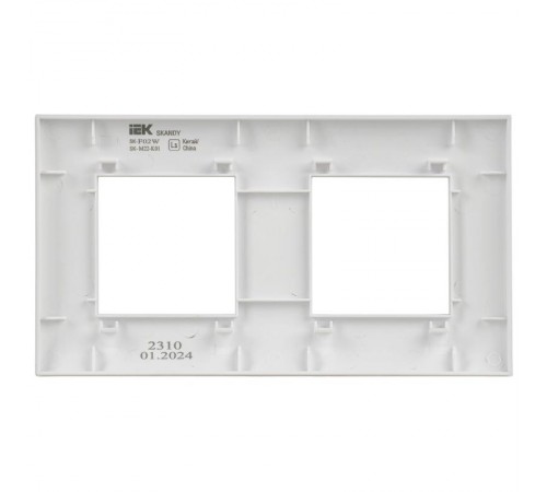 SKANDY Рамка 2-местная SK-F02W арктический белый  SK-M22-K01  IEK