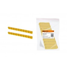 Маркер наборный - символ "C" желтый 1,5 мм2 (150 шт.)   SQ0534-0015  TDM