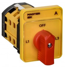 Переключатель кулачковый стандартная рукоятка 63А схема 98  MI-CS10-063-098  IEK