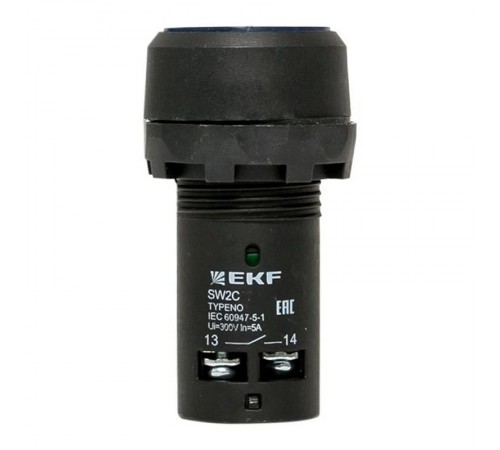 Кнопка SW2C-10D с подсветкой синяя NO EKF PROxima  sw2c-md-b  EKF