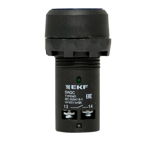 Кнопка SW2C-10D с подсветкой синяя NO EKF PROxima  sw2c-md-b  EKF